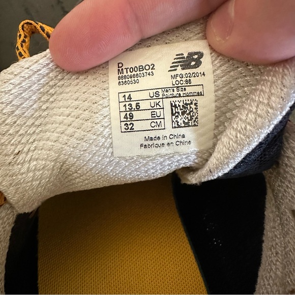 New Balance Men’s Minimus Zero V2 Blue/Orange Trail Running Shoes - Picture 7 of 7